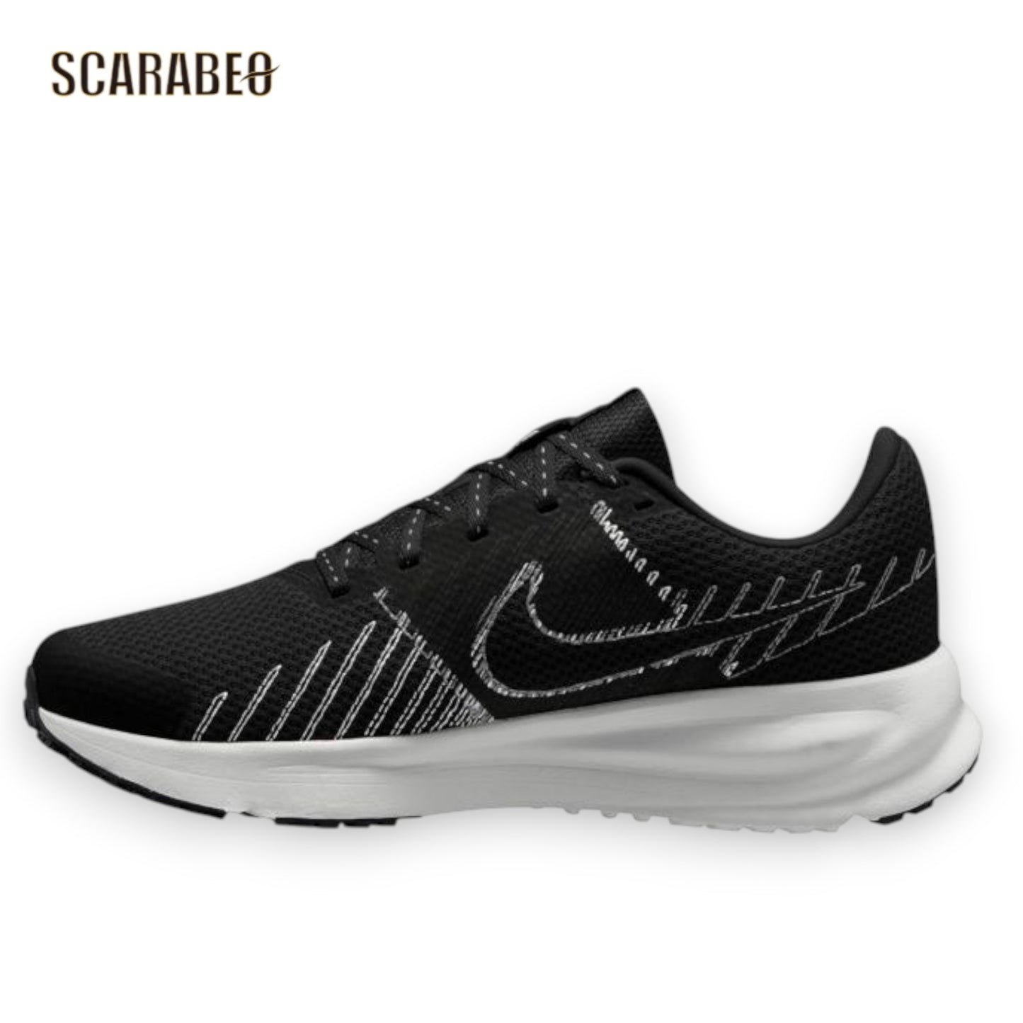 ナイキ ランデファイ レディース ランニングシューズ ブラック スニーカー 軽量 メッシュ NIKE ランニング 運動 部活 カジュアル