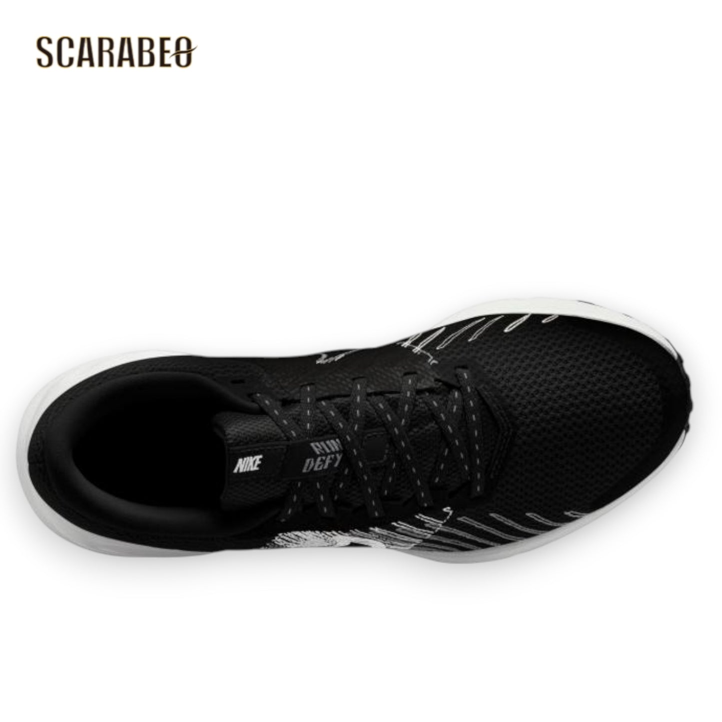 ナイキ ランデファイ レディース ランニングシューズ ブラック スニーカー 軽量 メッシュ NIKE ランニング 運動 部活 カジュアル