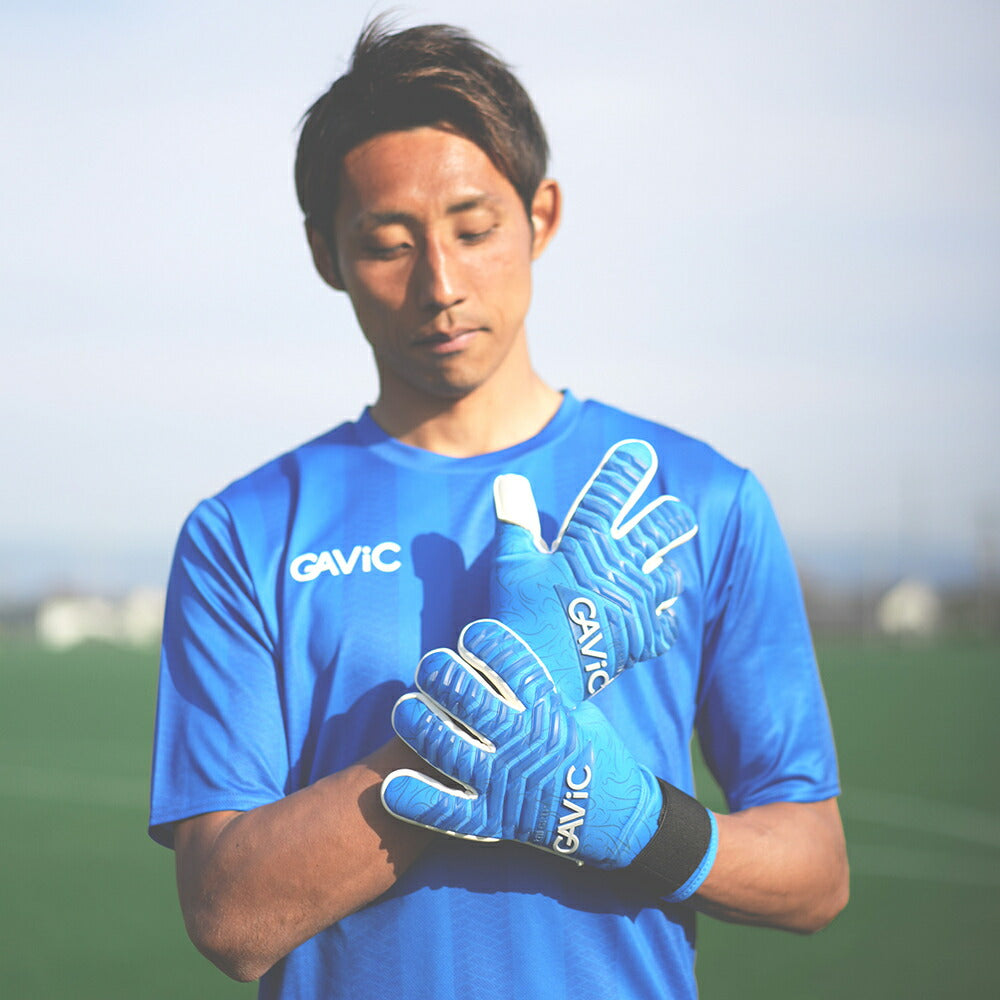 ガビック サッカー キーパーグローブ マトゥー 素吸 ( ソキュウ ) GC3004 BLU/WHT ブルー×ホワイト キーグロ GK BLUWHT GAVIC
