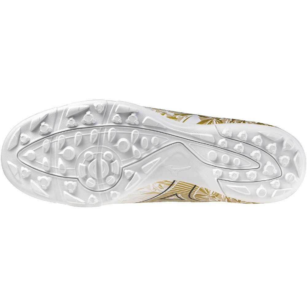 ミズノ トレーニングシューズ ミズノアルファ セレクト AS ホワイト×ゴールド×ブラック P1GD246550 ワイドフィット MIZUNO α ALPHA SELECT AS