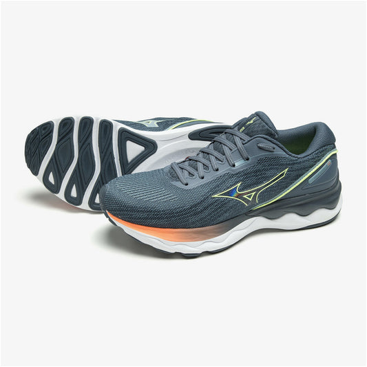 【 ミズノ MIZUNO 】 ランニングシューズ ウエーブスカイライズ 3 ( グリーン×ライム×ピンク ) J1GC220981 マラソン ランシュー WAVE SKYRISE 3