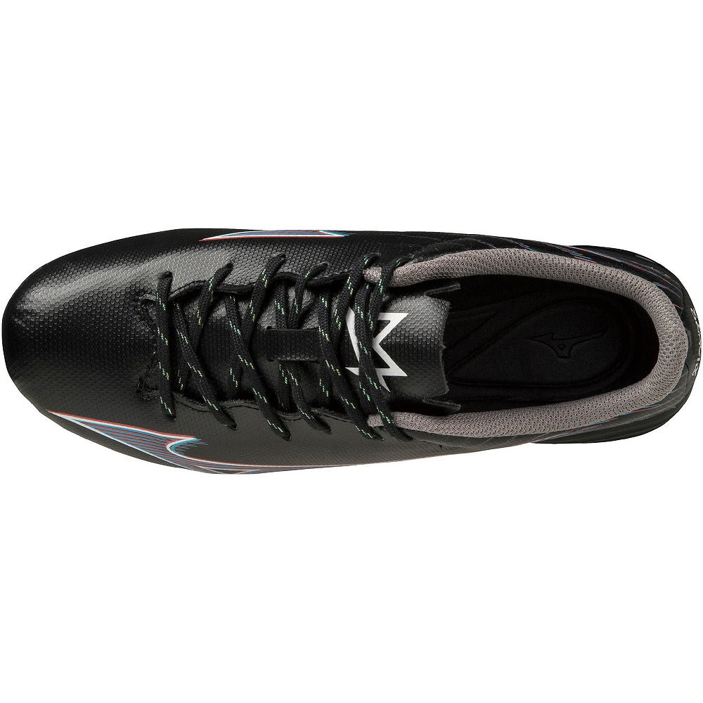 【大特価】ミズノ ジュニア サッカースパイク ミズノアルファ SELECT Jr ブラック×イグニッションレッド×ブルー P1GB236501 MIZUNO α