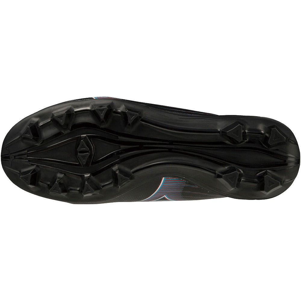 【大特価】ミズノ ジュニア サッカースパイク ミズノアルファ SELECT Jr ブラック×イグニッションレッド×ブルー P1GB236501 MIZUNO α