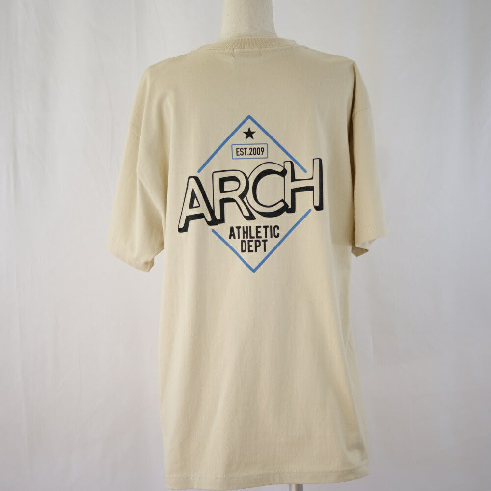 【 Arch アーチ 】 バスケットウェア Tシャツ athletic dept 09 tee サンドベージュ 半袖 バスケットシャツ ショートスリーブ T121-172 バスケ