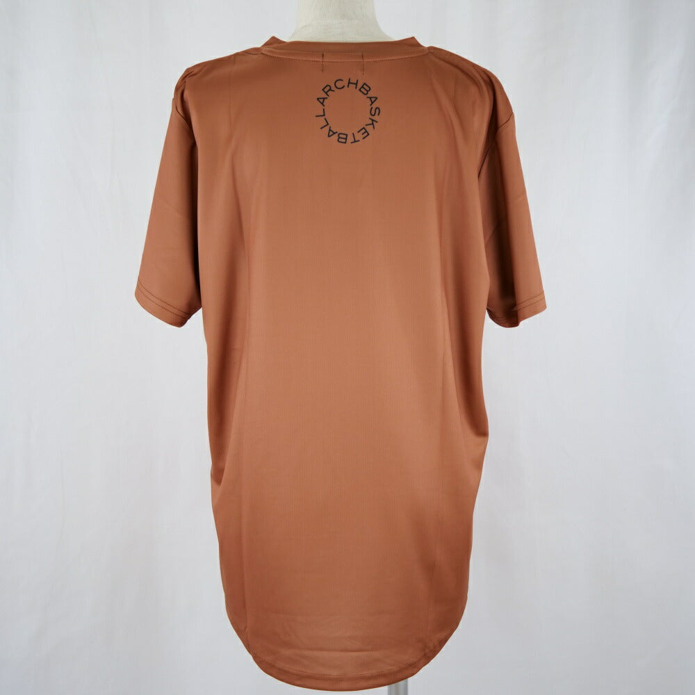 【 Arch アーチ 】 バスケットウェア Tシャツ crush dot tee [DRY] テラコッタ 半袖 バスケットシャツ ショートスリーブ T122-127 バスケ