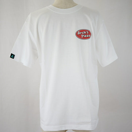 【 Arch アーチ 】 バスケットウェア Tシャツ Arch's pizza tee ( ホワイト ) 半袖 バスケットシャツ ショートスリーブ T122-140 バスケ