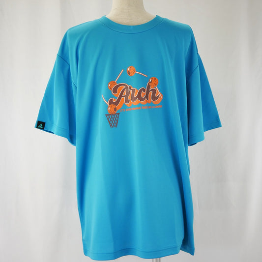 アーチ バスケットウェア Tシャツ candy shot tee [DRY] ターコイズ 半袖 バスケットシャツ ショートスリーブ T123-112 バスケ Arch