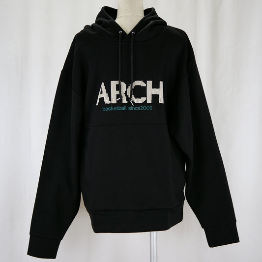 【 Arch アーチ 】 バスケット ジャケット crochet logo P/O parka ブラック アウター T722-114