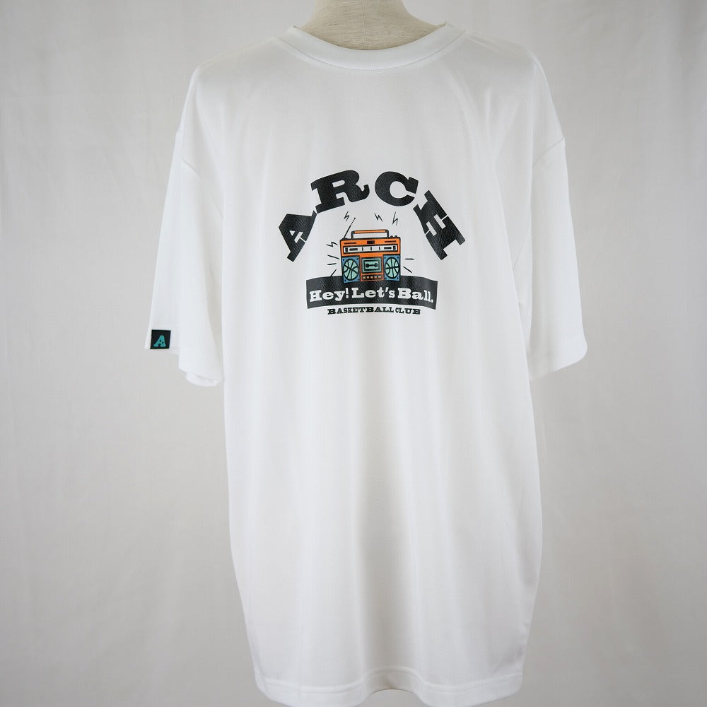 【 Arch アーチ 】 バスケットウェア Tシャツ awesome beat tee [DRY] ( ホワイト ) 半袖