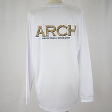画像をギャラリービューアに読み込む, 【 Arch アーチ 】 バスケットウェア ドライ ロングTシャツ damask lettered L/S tee [DRY] ホワイト
